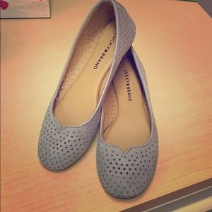 Lucky Brand gray flats